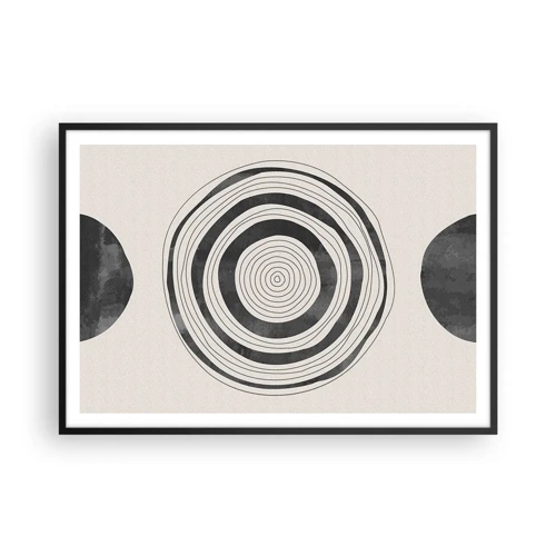 Poster in black frame - Important What's in Between - 100x70 cm