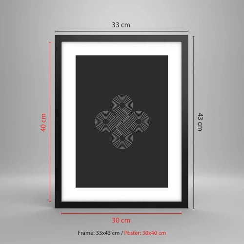 Poster in black frame - In Celtic Spirit - 30x40 cm