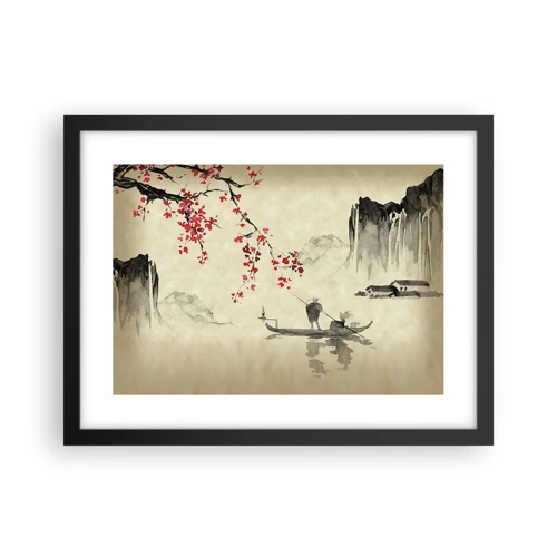 Poster in black frame - In Cherry Blossom Country - 40x30 cm