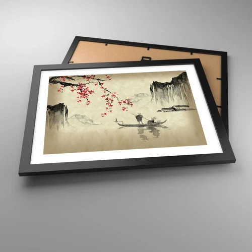 Poster in black frame - In Cherry Blossom Country - 40x30 cm