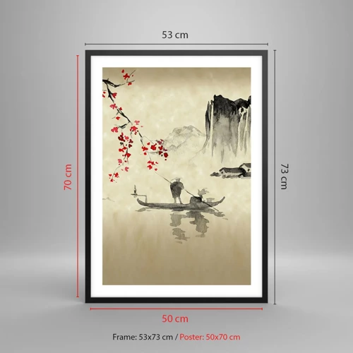 Poster in black frame - In Cherry Blossom Country - 50x70 cm