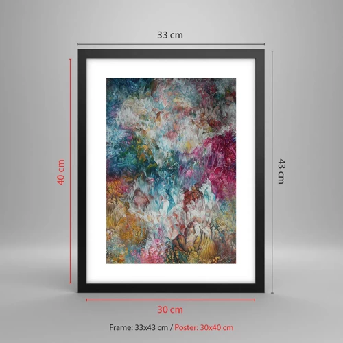 Poster in black frame - In Full Bloom - 30x40 cm