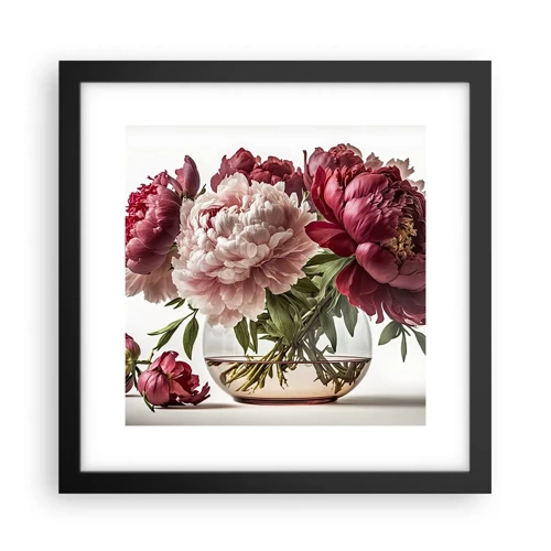 Poster in black frame - In Full Bloom of Beauty - 30x30 cm