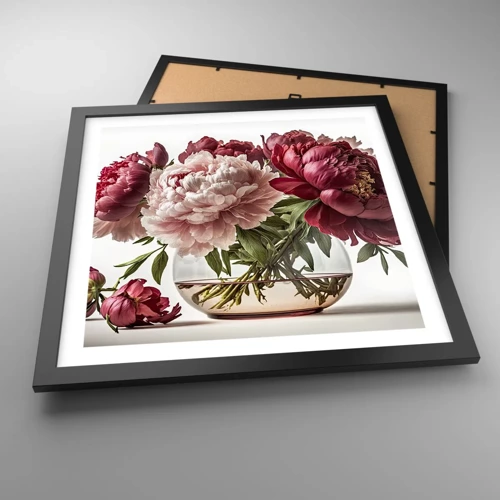 Poster in black frame - In Full Bloom of Beauty - 40x40 cm