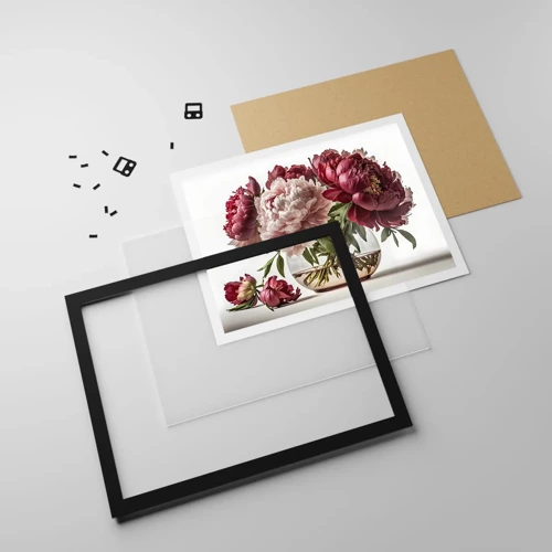 Poster in black frame - In Full Bloom of Beauty - 50x40 cm