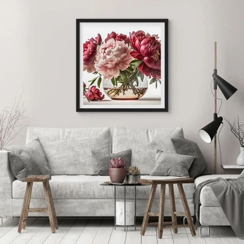 Poster in black frame - In Full Bloom of Beauty - 50x50 cm