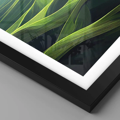 Poster in black frame - In Green Valleys - 70x100 cm