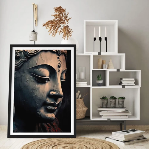 Poster in black frame - In Harmony with the World - 50x70 cm