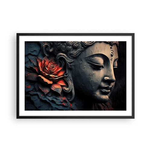 Poster in black frame - In Harmony with the World - 70x50 cm