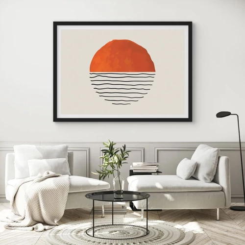 Poster in black frame - In Japanese Style - 70x50 cm