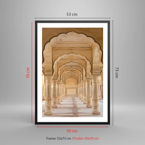 Poster in black frame - In Maharaja's Palace - 50x70 cm