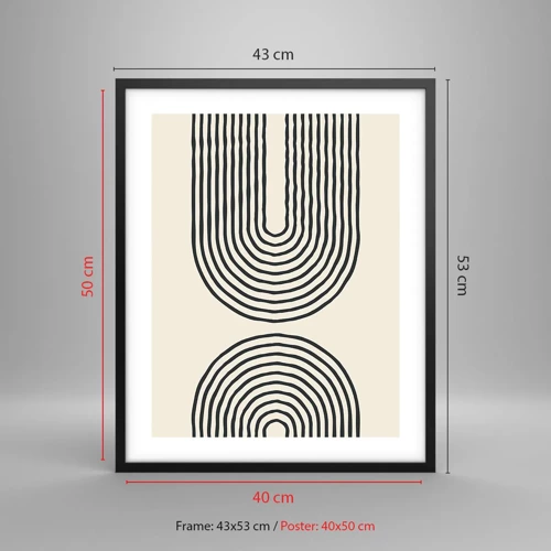 Poster in black frame - In One Moment… - 40x50 cm
