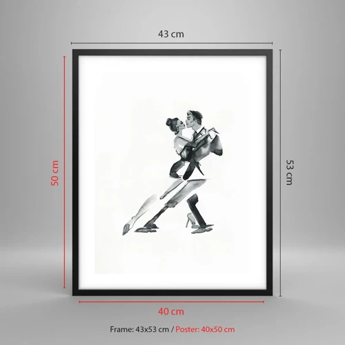 Poster in black frame - In One Rhythm - 40x50 cm