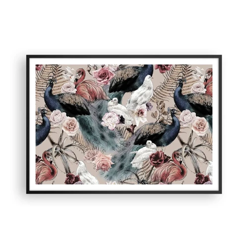 Poster in black frame - In Palace Garden - 100x70 cm