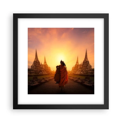 Poster in black frame - In Peace through Eternity - 30x30 cm