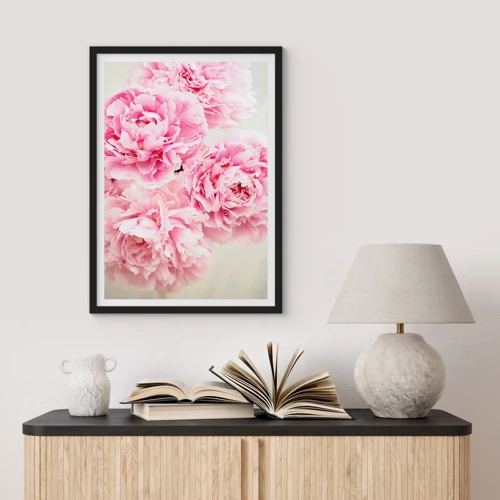 Poster in black frame - In Pink  Splendour - 30x40 cm