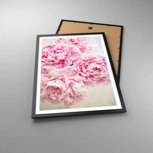 Poster in black frame - In Pink  Splendour - 50x70 cm