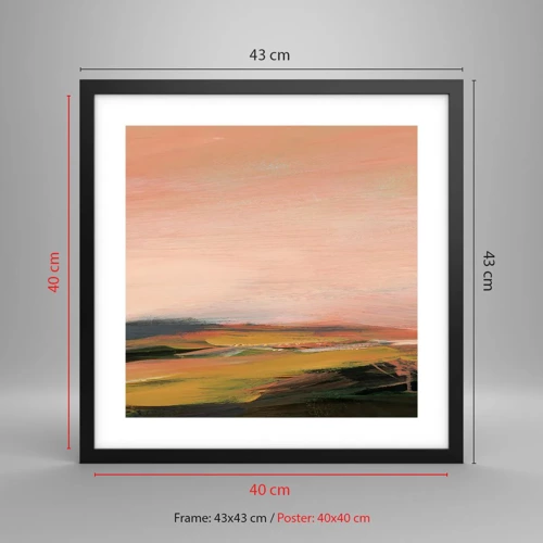 Poster in black frame - In Pink Tones - 40x40 cm