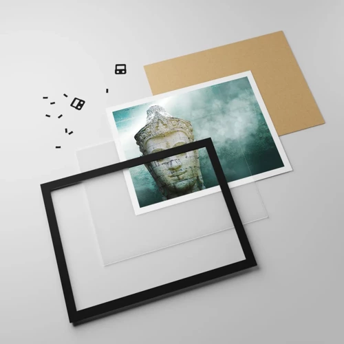 Poster in black frame - In Search of Light - 40x30 cm