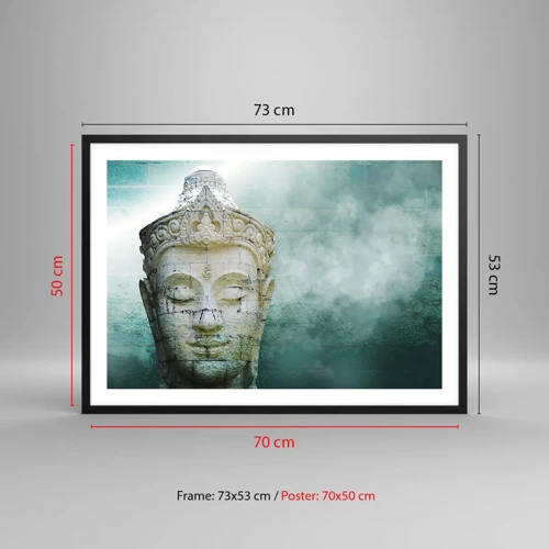 Poster in black frame - In Search of Light - 70x50 cm