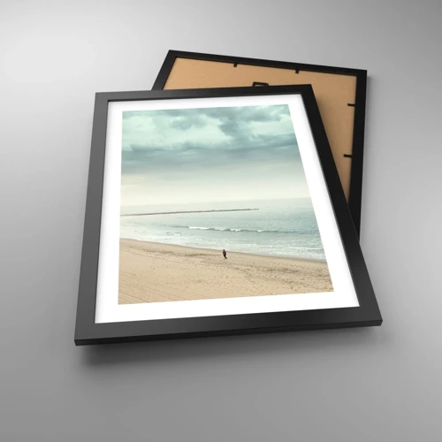 Poster in black frame - In Search of Quiet - 30x40 cm