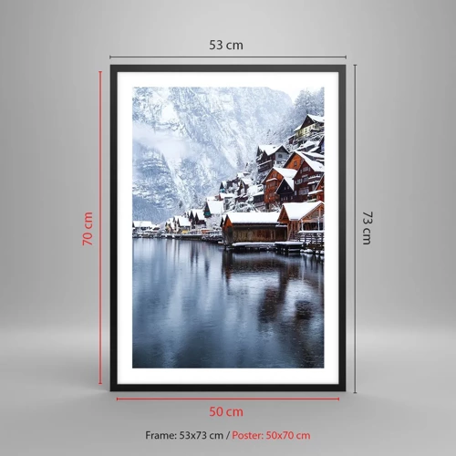 Poster in black frame - In Winter Decoration - 50x70 cm