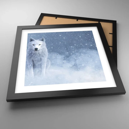 Poster in black frame - In Winter Spirit - 30x30 cm