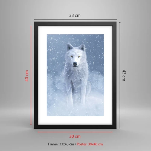 Poster in black frame - In Winter Spirit - 30x40 cm