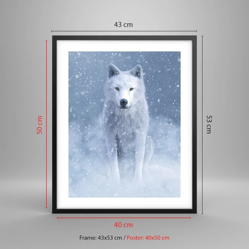 Poster in black frame - In Winter Spirit - 40x50 cm