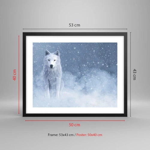 Poster in black frame - In Winter Spirit - 50x40 cm