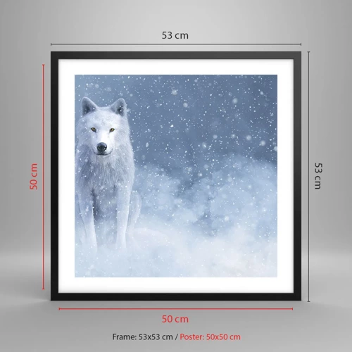 Poster in black frame - In Winter Spirit - 50x50 cm