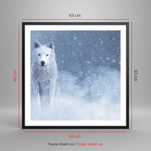 Poster in black frame - In Winter Spirit - 60x60 cm