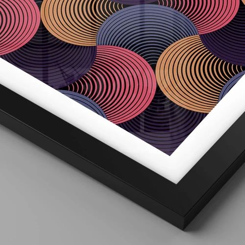 Poster in black frame - In a Circular Rhythm - 50x70 cm