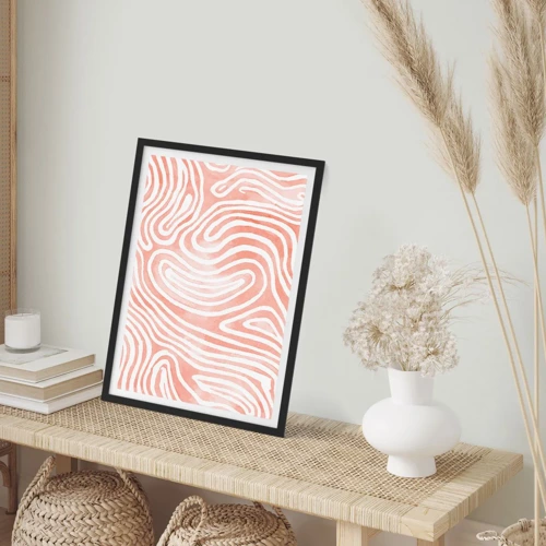 Poster in black frame - In a Coral Maze - 50x70 cm