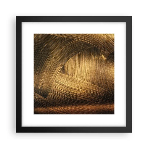 Poster in black frame - In a Golden Labirynth - 30x30 cm