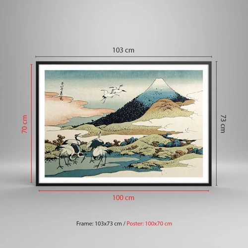 Poster in black frame - In a Japanese Spirit - 100x70 cm