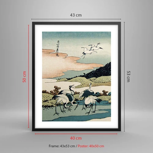 Poster in black frame - In a Japanese Spirit - 40x50 cm