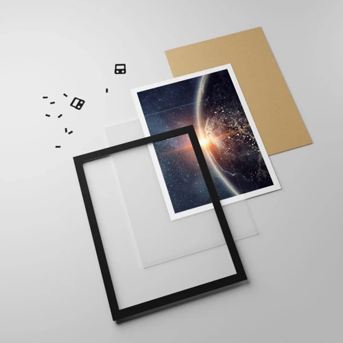 Poster in black frame - In a New Perspective - 50x70 cm