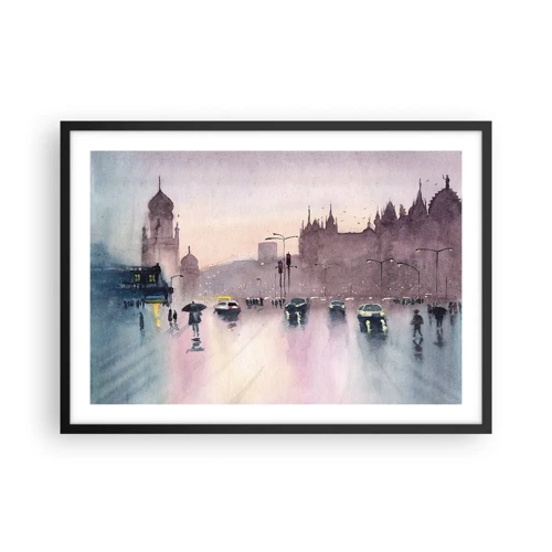 Poster in black frame - In a Rainy Fog - 70x50 cm