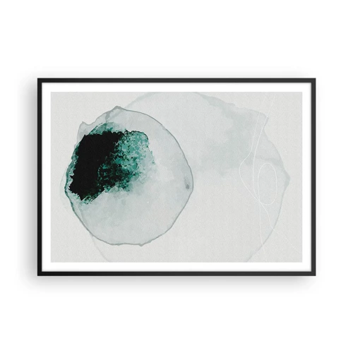 Poster in black frame - In a Waterdrop - 100x70 cm