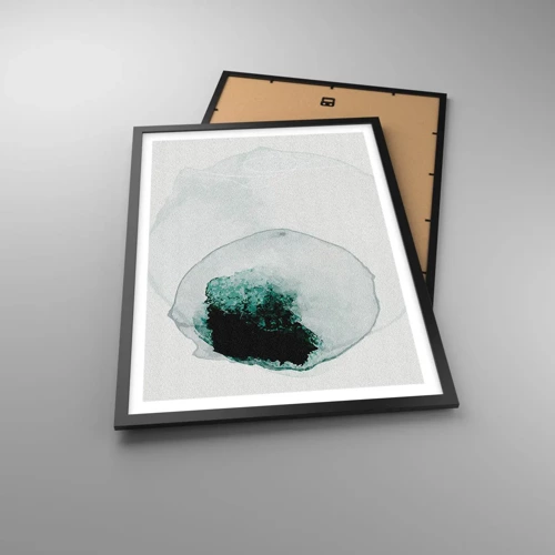 Poster in black frame - In a Waterdrop - 50x70 cm