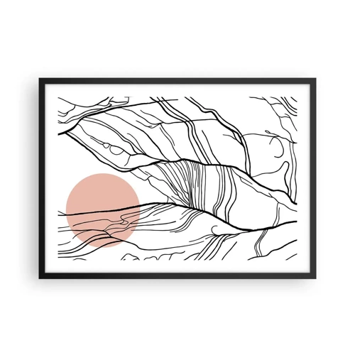 Poster in black frame - In a Web of Twigs - 70x50 cm