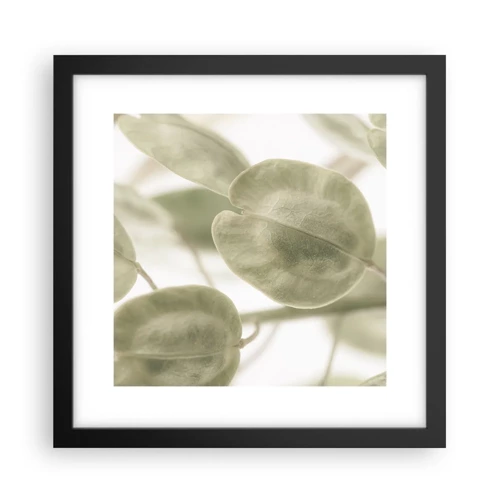 Poster in black frame - In the Beginning There Were Leaves… - 30x30 cm