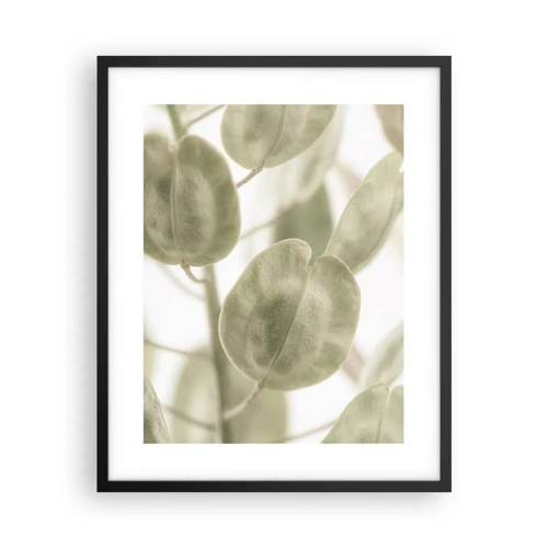 Poster in black frame - In the Beginning There Were Leaves… - 40x50 cm