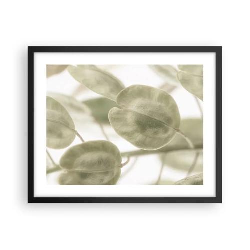 Poster in black frame - In the Beginning There Were Leaves… - 50x40 cm