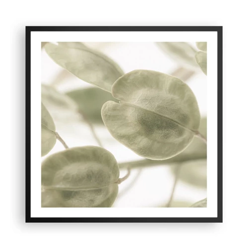 Poster in black frame - In the Beginning There Were Leaves… - 60x60 cm