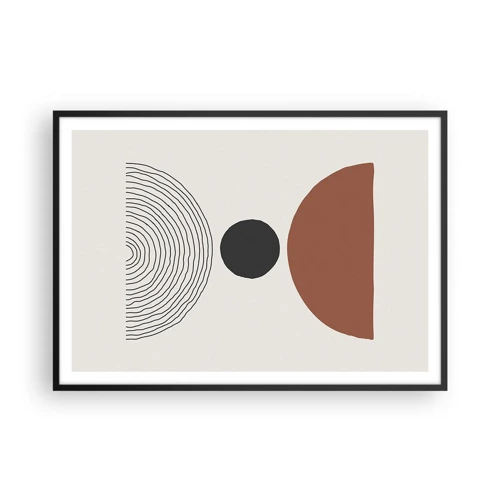 Poster in black frame - In the Centre of Attention - 100x70 cm