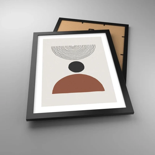 Poster in black frame - In the Centre of Attention - 30x40 cm