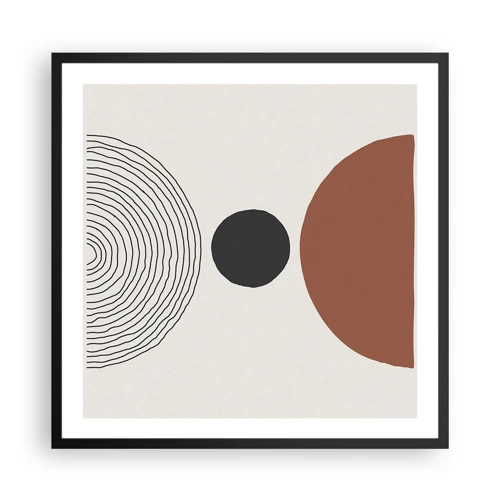 Poster in black frame - In the Centre of Attention - 60x60 cm