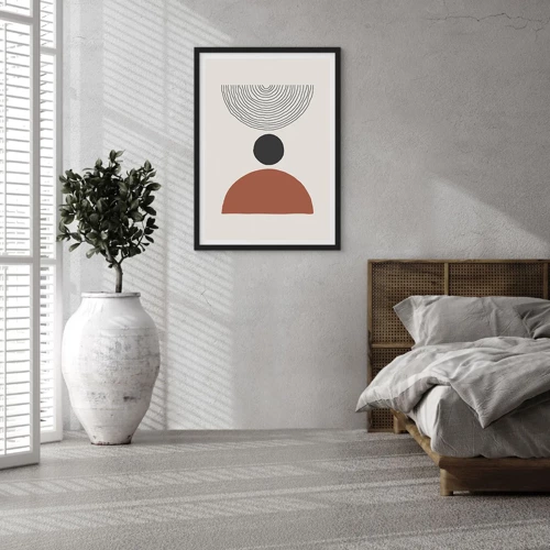 Poster in black frame - In the Centre of Attention - 61x91 cm